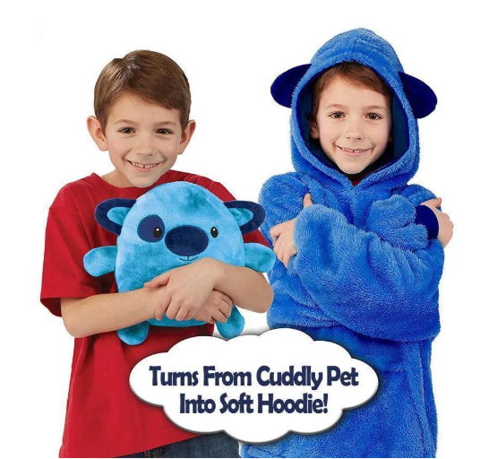 stuffed animal that turns into a hoodie