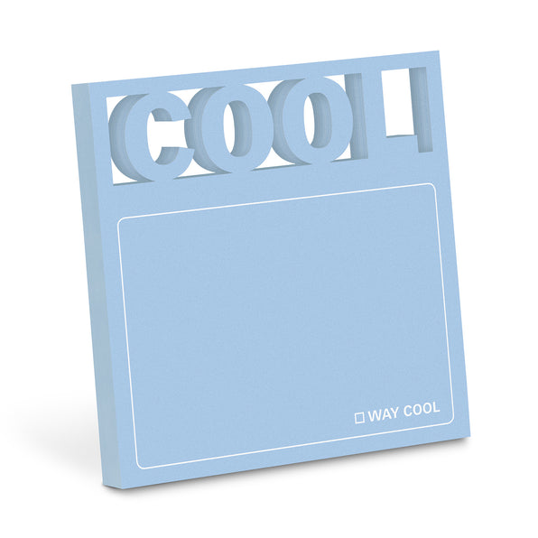 Knock Knock Cool Diecut Sticky Notes Adhesive Paper Notepad - Knock Knock Stuff SKU 12572