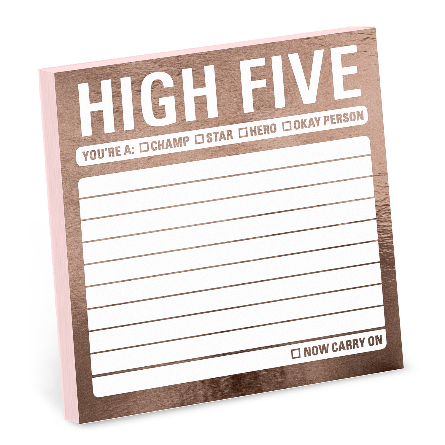 High Five Metallic Sticky Notes