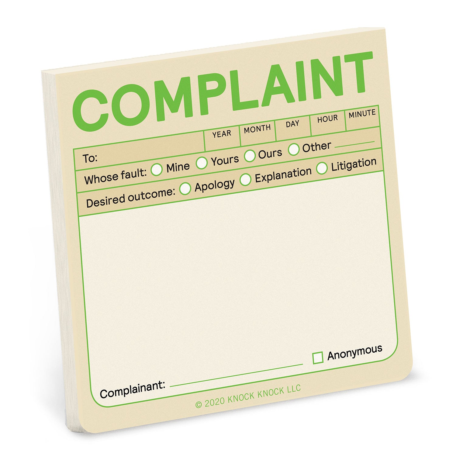 Complaint Sticky Notes (Pastel Edition)