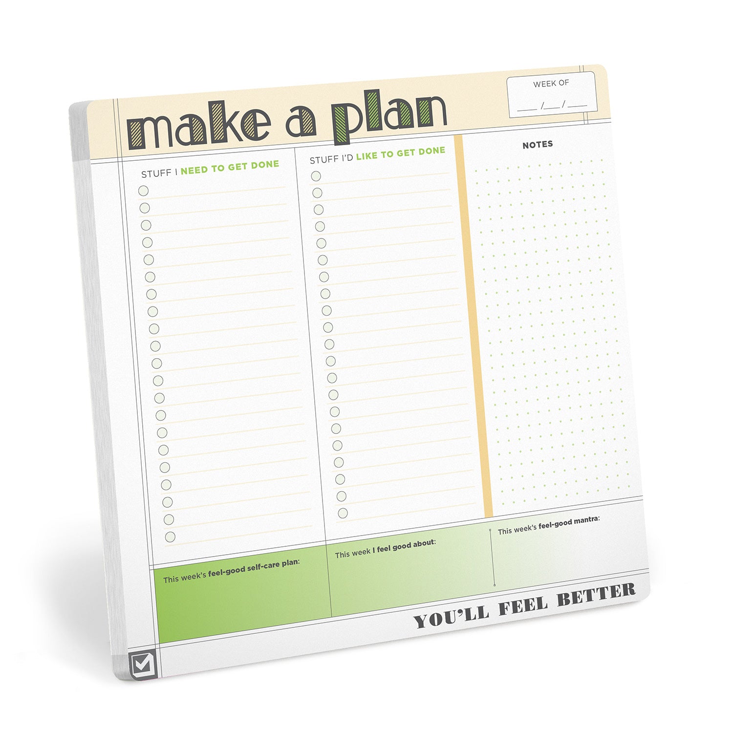 Make A Plan Sticky Paper Mousepad