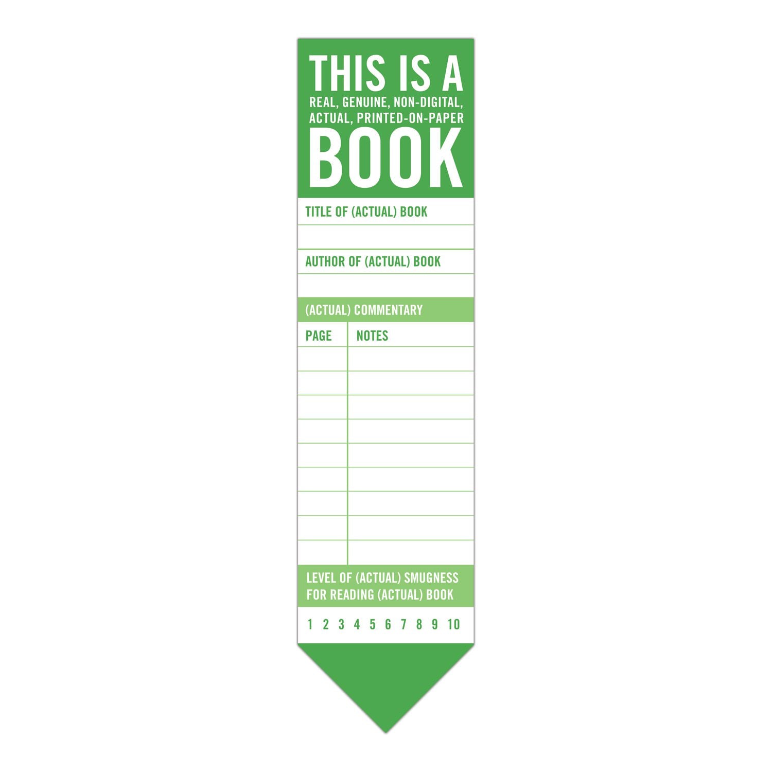 This Is A Book Bookmark Pad