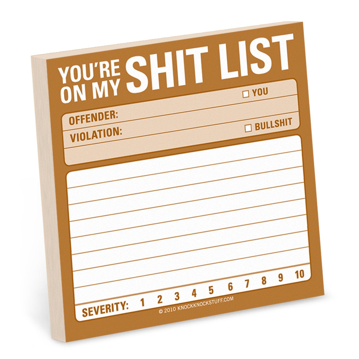 Shit List Sticky Notes