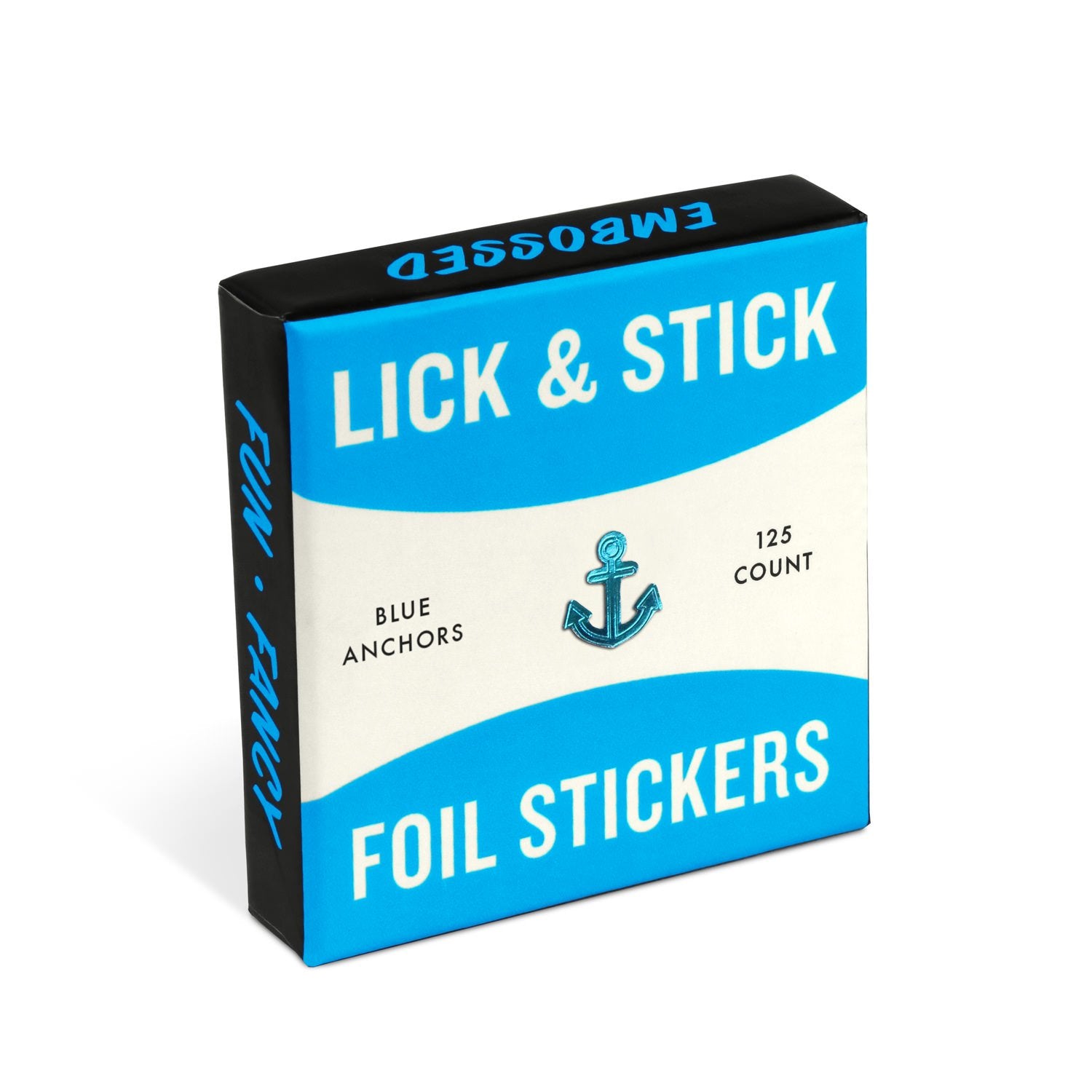 Blue Anchors Lick And Stick Foil Stickers