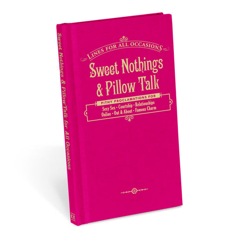 Knock Knock Sweet Nothings Pillow Talk Book Knockknockstuff Com