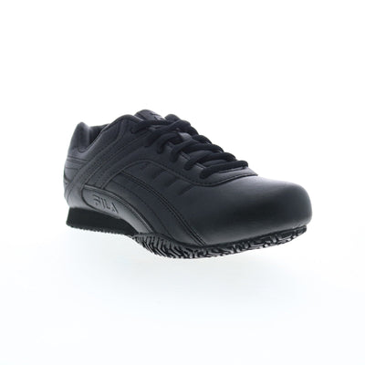 Fila Memory Elleray 5 Slip Resistant Womens Black Wide Athletic Work Shoes - Secondary Image
