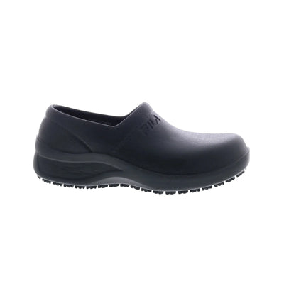 Fila Galvanize Slip Resistant Womens Black Wide Athletic Work Shoes - Primary Image