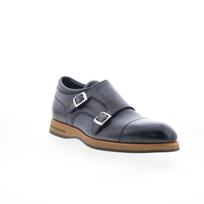Di Bianco Matera Classic Mens Black Leather Loafers & Slip Ons Casual Shoes - Secondary Image