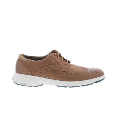 Rockport Noah Wingtip Mens Brown Wide Oxfords & Lace Ups Shoes - Primary Image