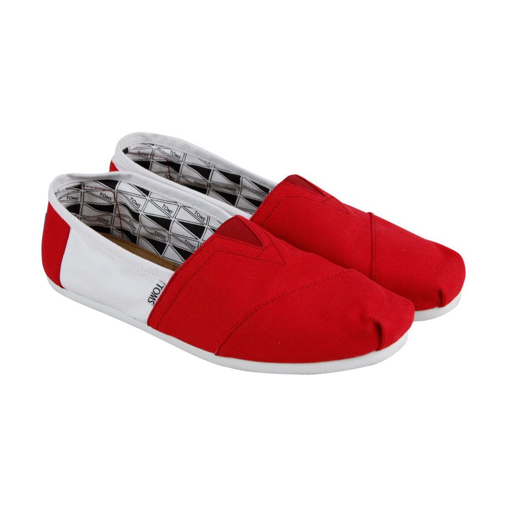 Toms Classics University Of Wisconsin Mens Red Canvas Lifestyle Sneake ...