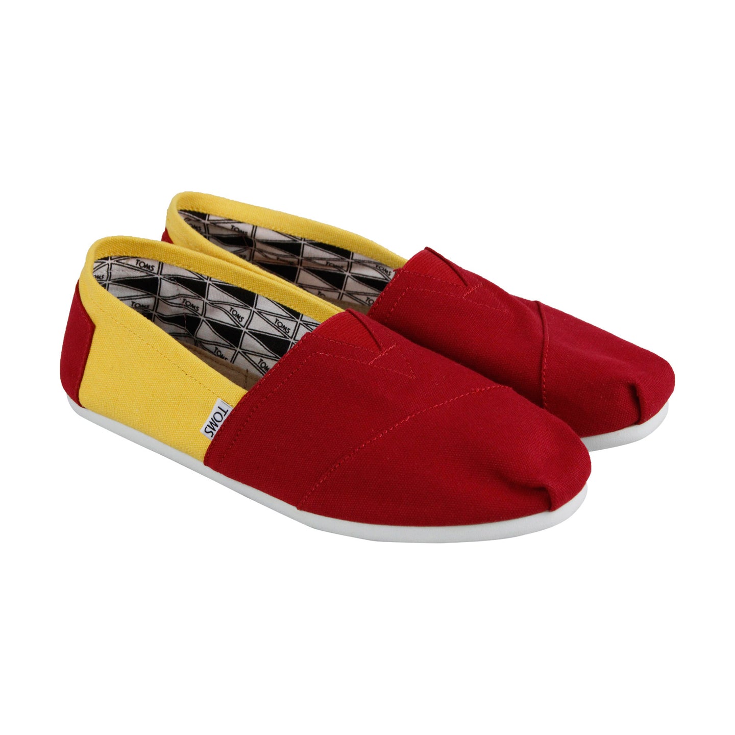 Toms Classics Usc 001300A12 Mens Red Canvas Slip On Lifestyle Sneakers ...