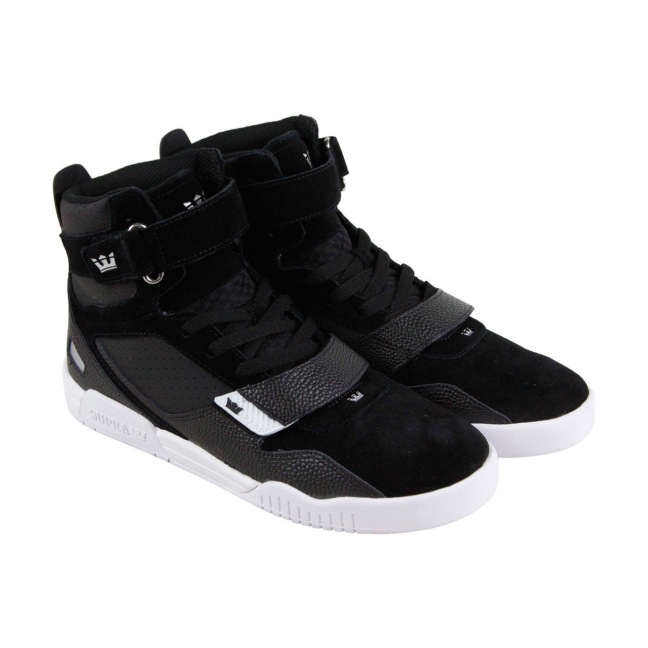 Supra Breaker 05893-049-M Mens Black Suede High Top Skate Sneakers Sho ...