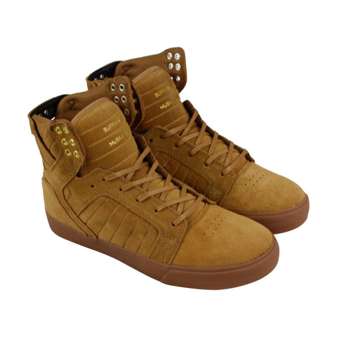 goedkoop zegen Begraafplaats Supra Skytop 08003-213-M Mens Tan Brown Suede High Top Skate Sneakers -  Ruze Shoes
