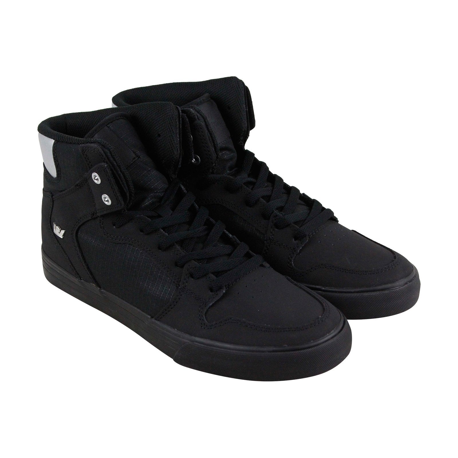 Opgetild loterij Ik was verrast Supra Vaider 08044-005-M Mens Black Nubuck Leather High Top Skate Snea -  Ruze Shoes