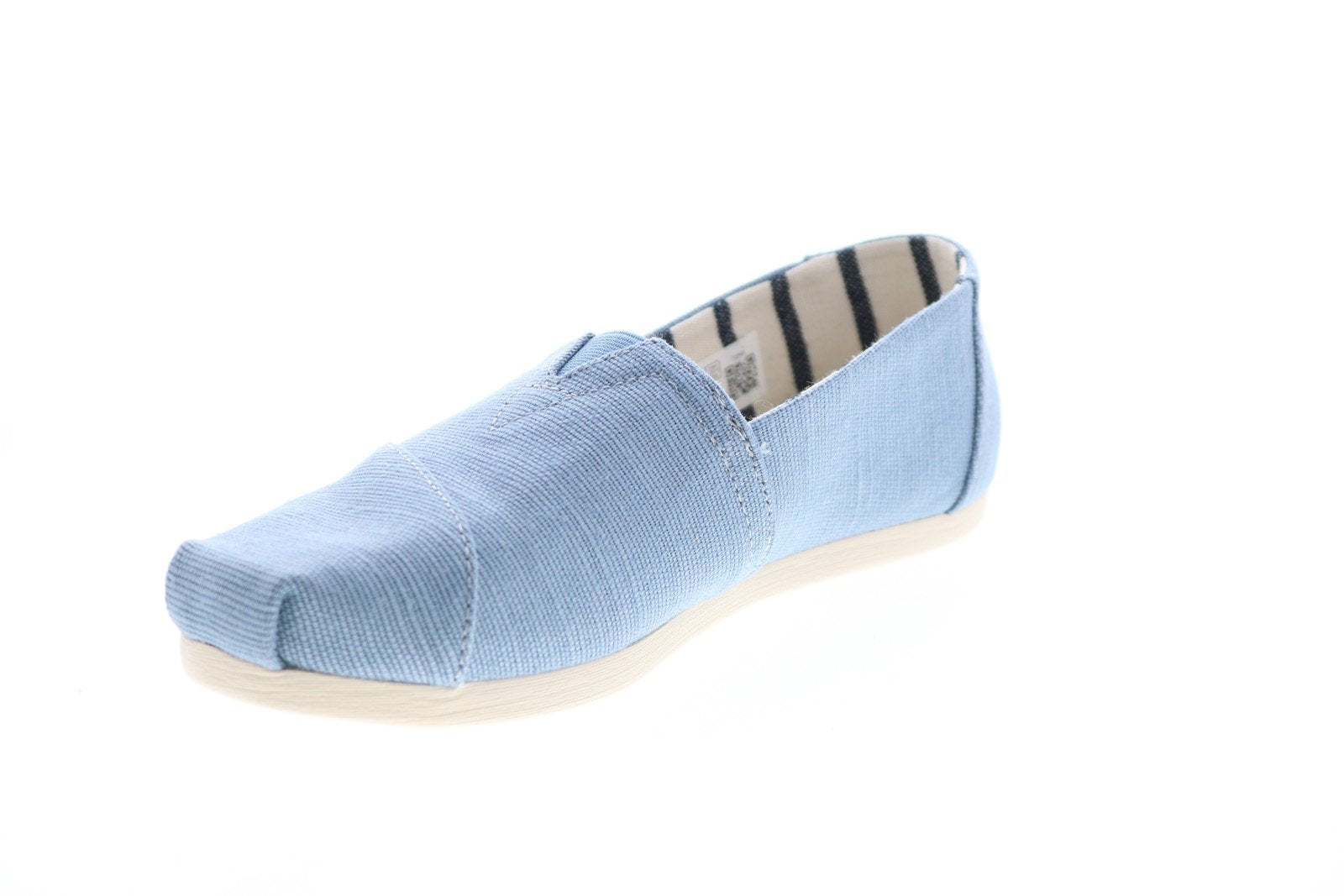 Toms Alpargata 10015759 Womens Blue Canvas Slip On Lifestyle Sneakers ...