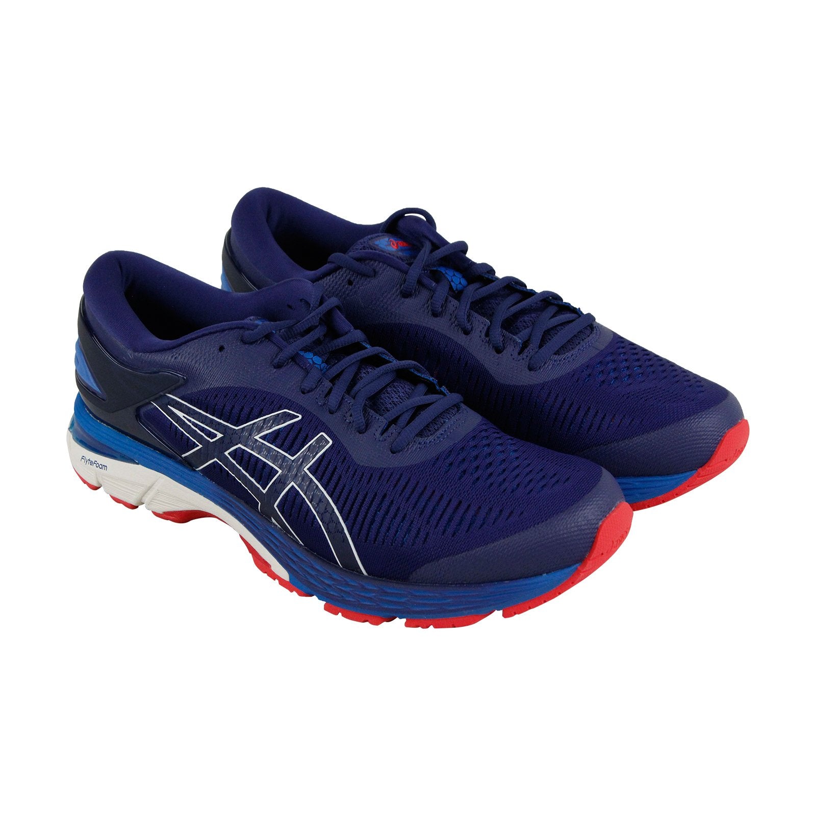 Asics Gel Kayano 25 1011A019-400 Mens Blue Canvas Lace Up Athletic Run Ruze Shoes