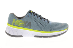 Hoka One One Cavu Womens Blue Textile Athletic Lace Up Running Shoes
