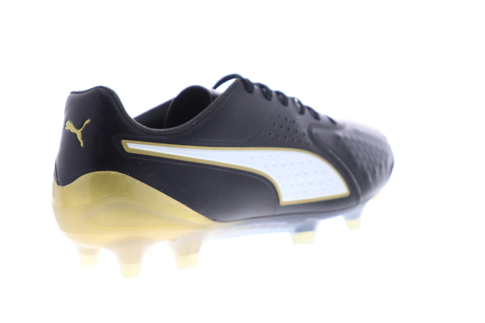 Puma One 1 CC FG AG 10475201 Black Leather Soccer - Ruze