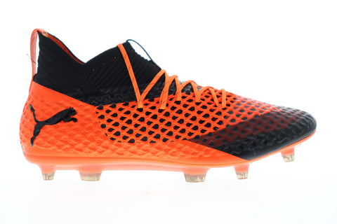 Puma Future 2 1 Netfit Fg Ag Mens Orange Athletic Soccer Cleats