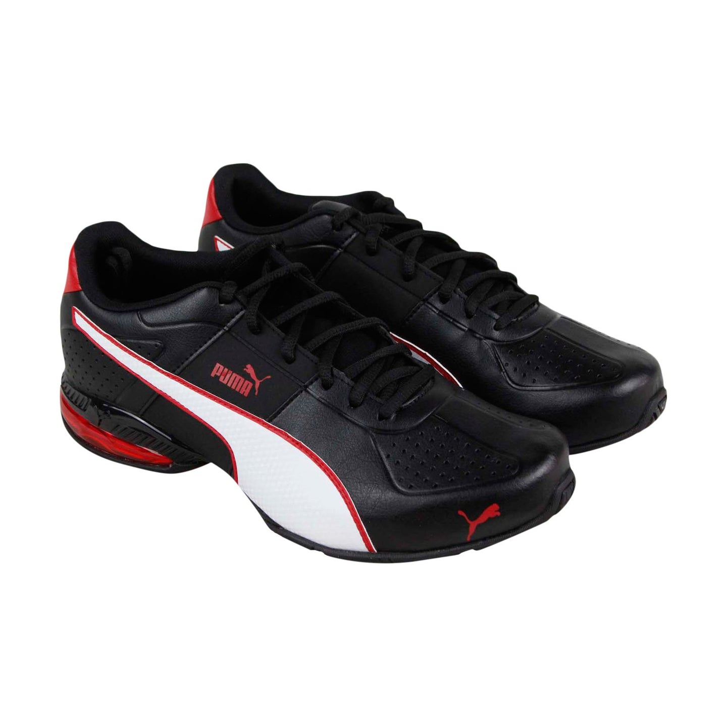 Puma Cell Surin 2 FM 18987622 Mens Black Leather Low Top Athletic Runn ...