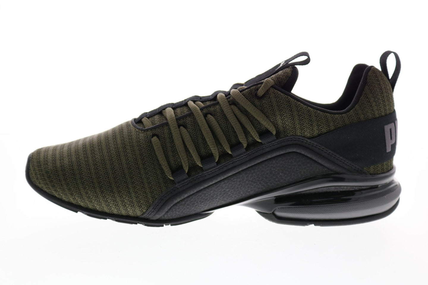 Puma Axelion Ridge 19294805 Mens Green Canvas Athletic Running Shoes ...