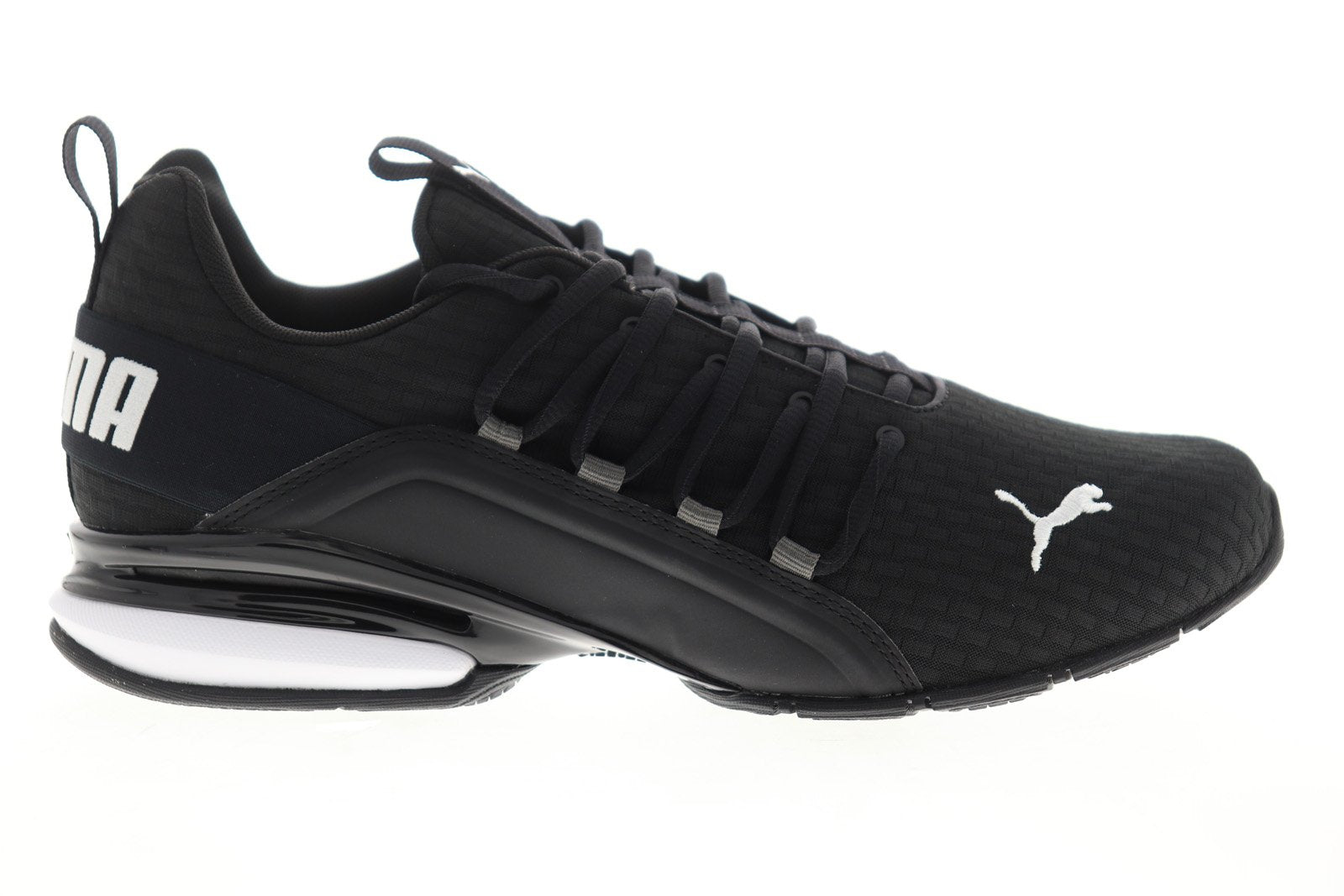 Puma Axelion Block 19314801 Mens Black Canvas Athletic Running Shoes ...