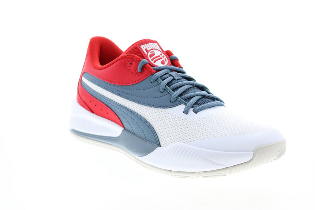 Puma Triple 19521709 Mens White Synthetic Athletic Basketball Shoes ...