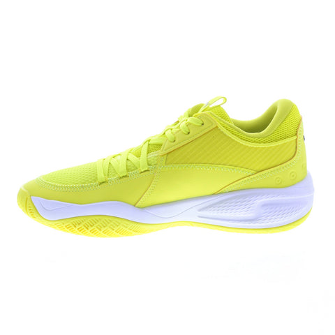 Puma Court Rider 19563406 Yellow Canvas Athletic Basketball Shoes 10.5 - Ruze Shoes