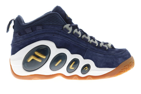 Fila Bubbles 1BM00036-127 Mens Blue Suede Casual Basketball Sneakers S -  Ruze Shoes