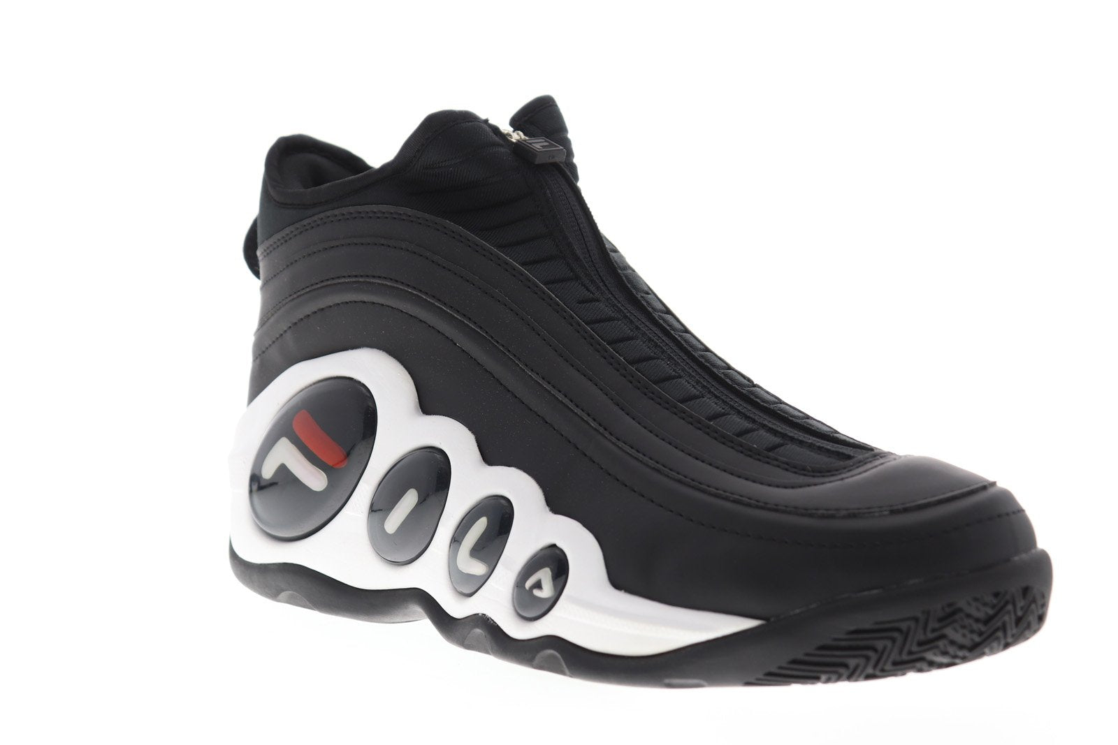 Fila Bubbles Zip 1BM00047-014 Mens Black Casual Zipper Basketball Snea ...