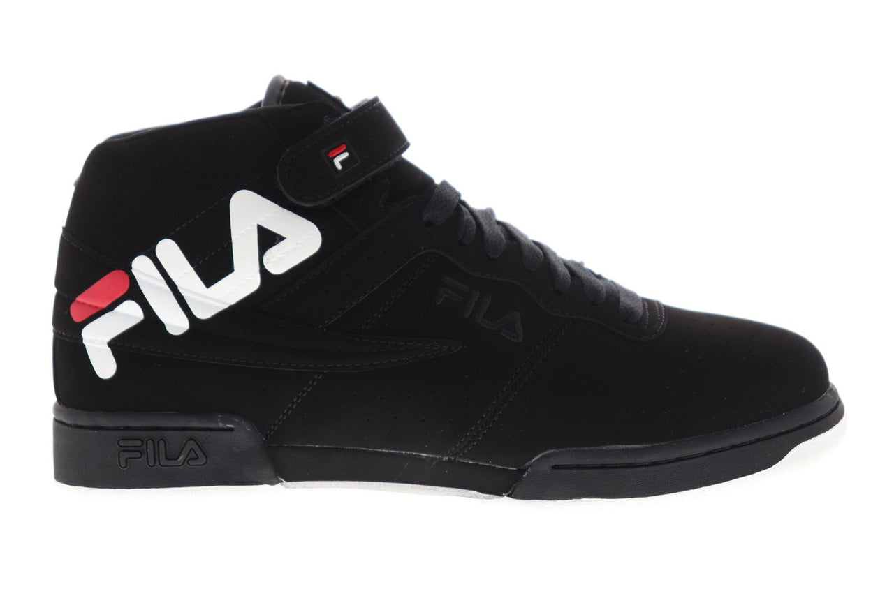 Fila F-13 Logo 1FM00076-014 Mens Black Casual High Top Lifestyle Sneak ...