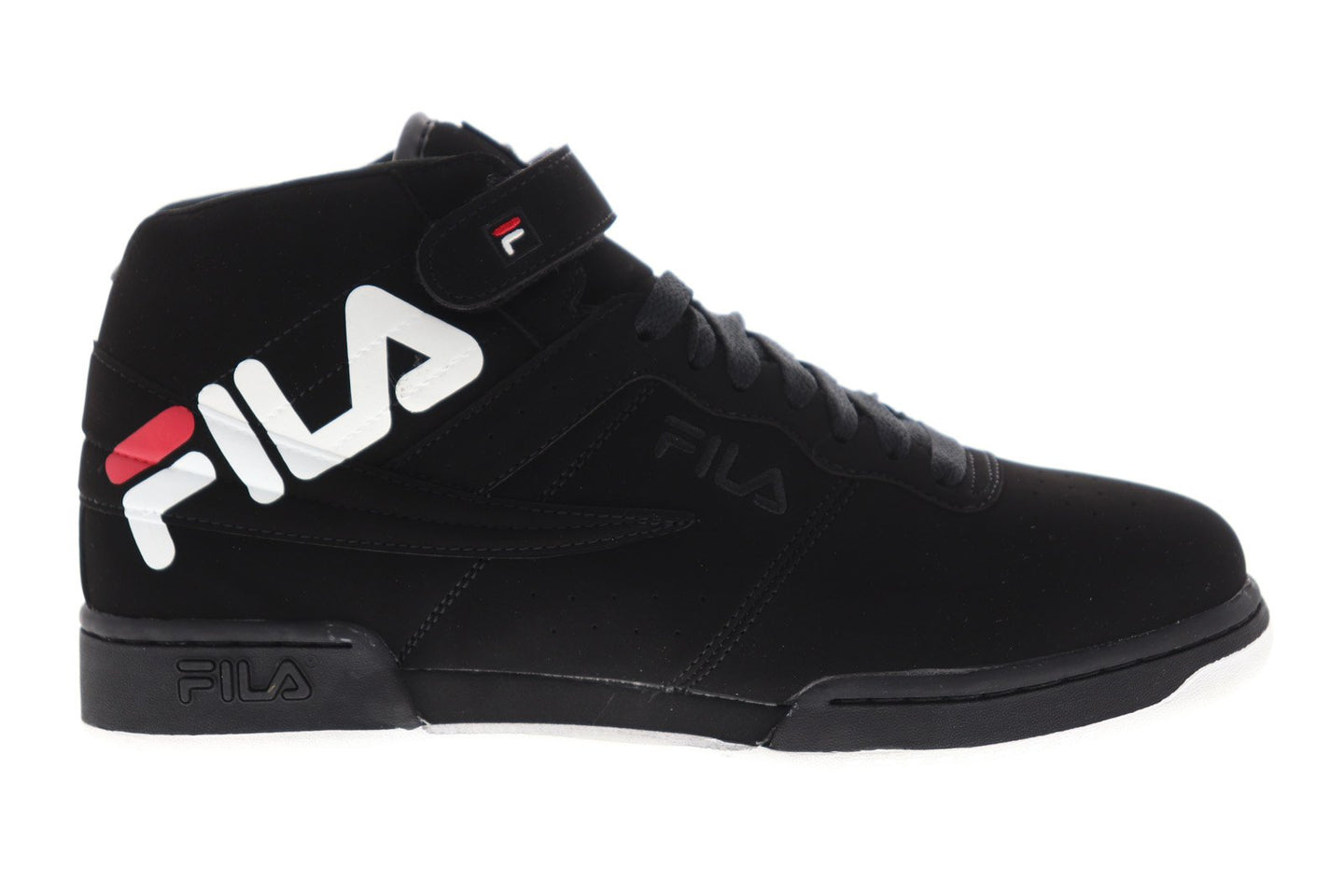 Fila F-13 Logo 1FM00076-014 Mens Black Casual Lace Up High Top Sneaker ...