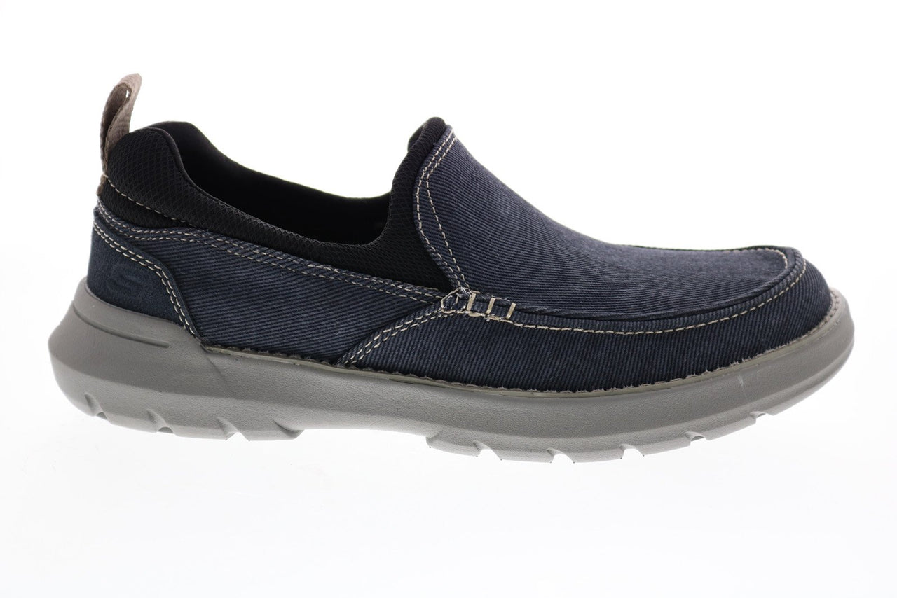 Skechers Doveno Hangout 204050 Mens Blue Loafers & Slip Ons Casual Sho ...