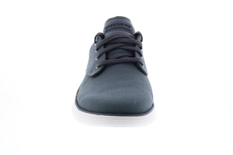 Skechers Status 2.0 Burbank 204083 Mens Gray Canvas Lifestyle Sneakers - Ruze