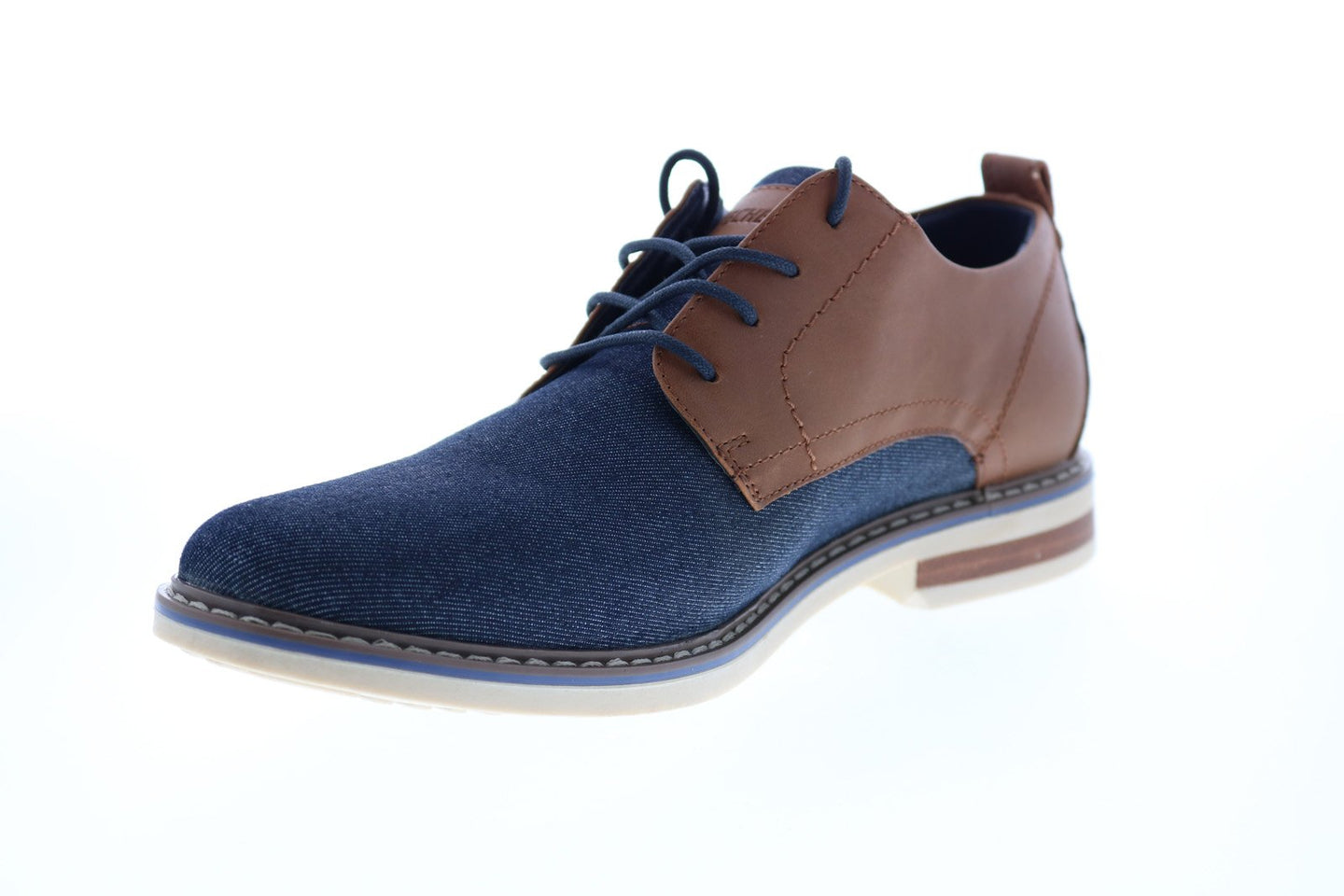 Skechers Bregman Rito 204130 Mens Blue Canvas Plain Toe Oxfords Shoes ...