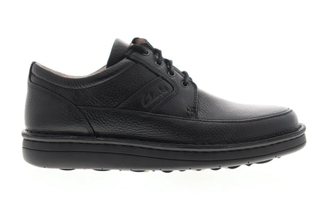 Clarks Mobile 26032145 Mens Black Wide 2E Leather Plain Toe Oxfords Sh -  Ruze Shoes
