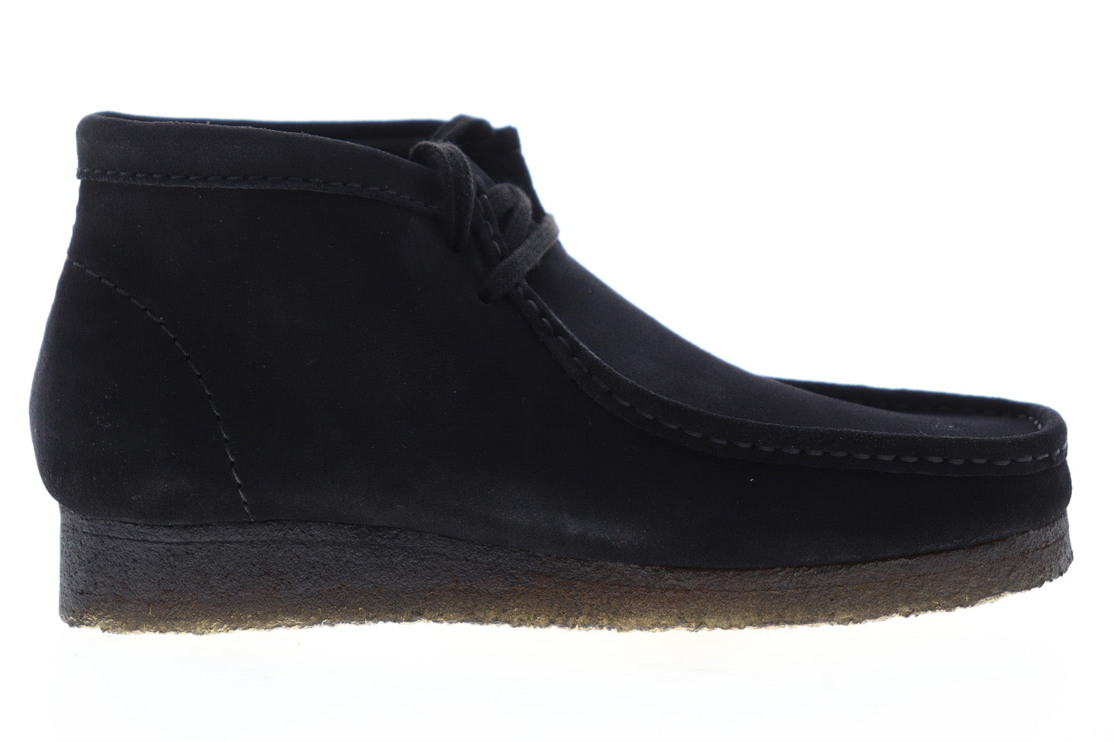 Clarks Wallabee Boot 26103669 Mens Black Suede Lace Up Chukkas Boots ...