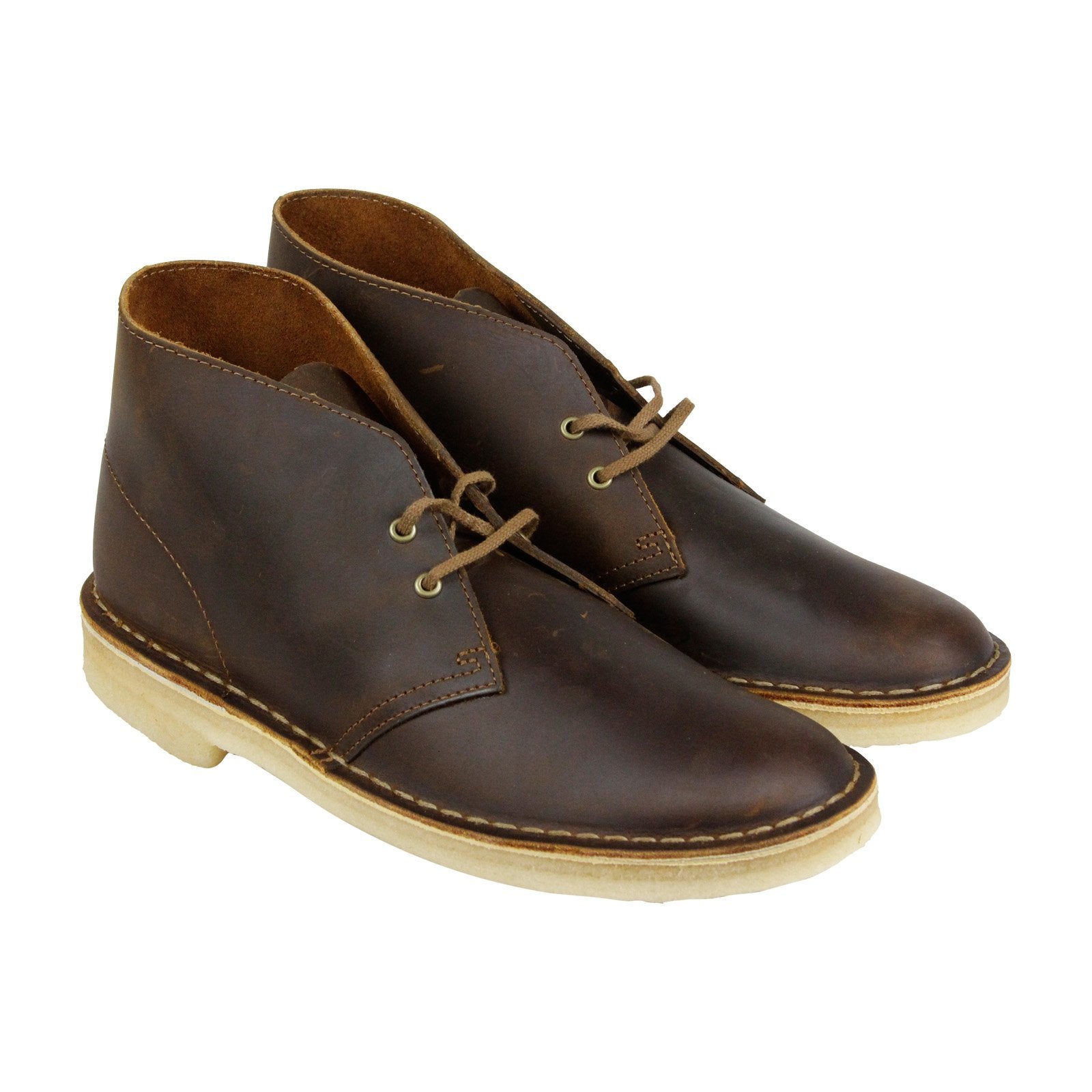Clarks Desert Boot 26106562 Mens Brown Leather Lace Up Desert Boots ...