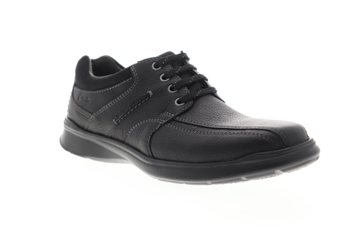 Clarks Cotrell Walk 26119725 Mens Black Leather Casual Lace Up Oxfords ...