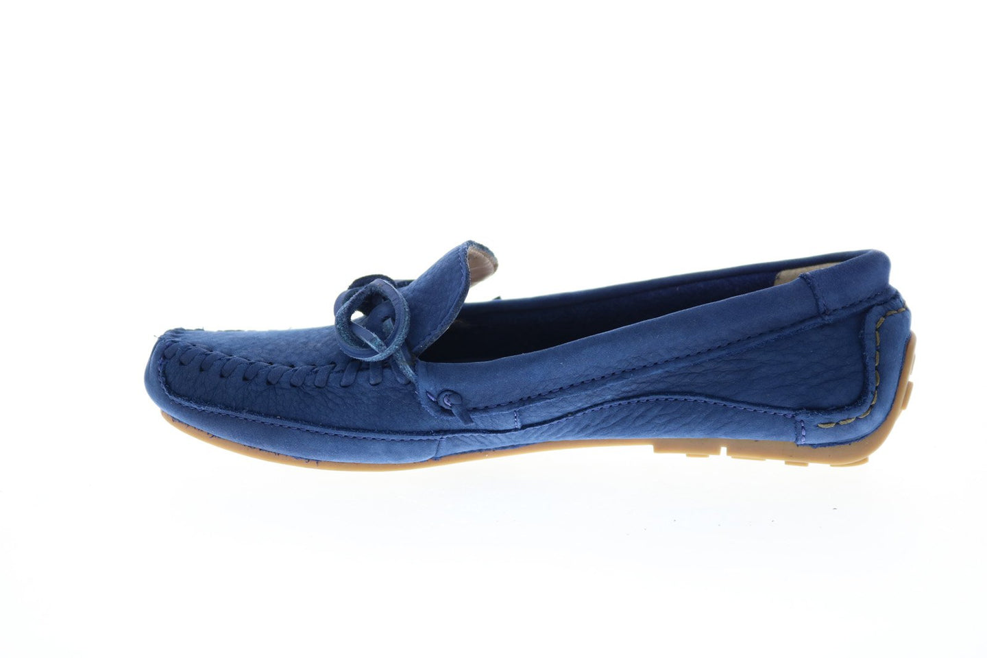 Clarks Natala Rio 26123061 Womens Blue Suede Lace Up Moccasin Flats Sh ...