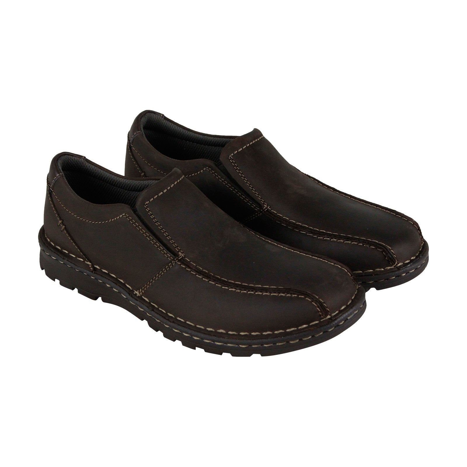 26128419 Mens Brown Leather Casual Slip 