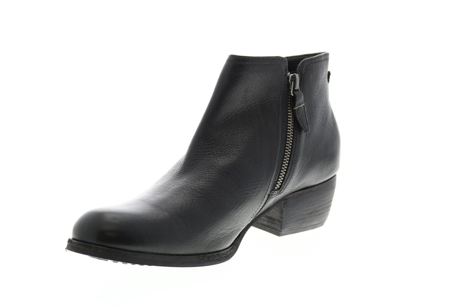 Clarks Maypearl Ramie 26129486 Womens Black Leather Ankle & Booties Bo ...