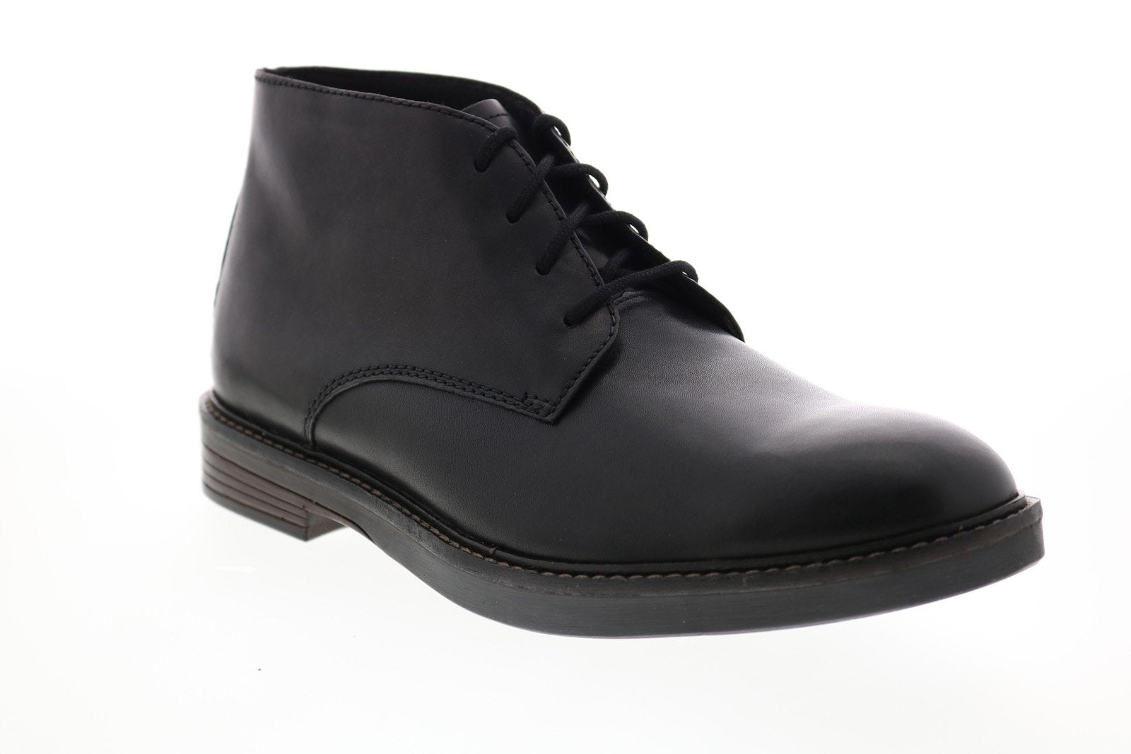 Clarks Paulson Mid 26144819 Mens Black Leather Chukkas Boots - Ruze Shoes