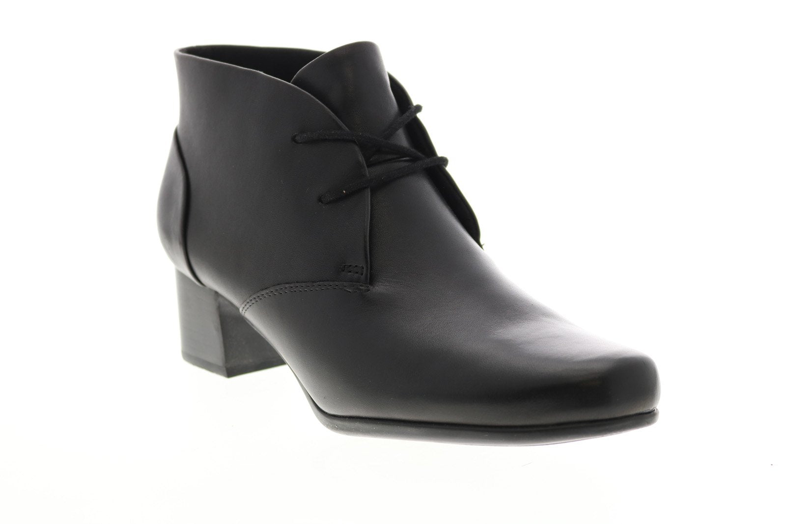 Clarks Un Damson Tie 26146537 Womens Black Leather Ankle & Booties Boo ...