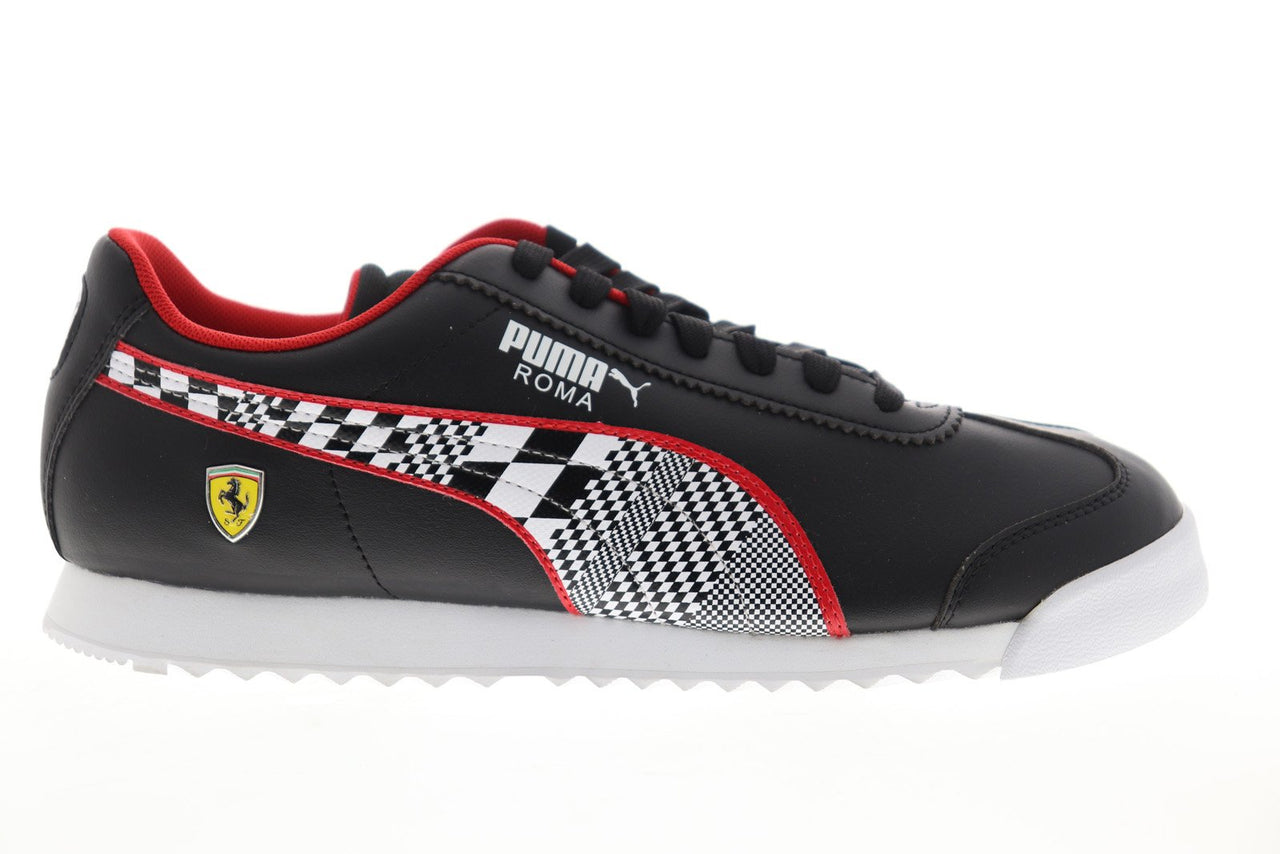 Puma Scuderia Ferrari Roma 33994001 Mens Black Lace Up Motorsport Snea ...