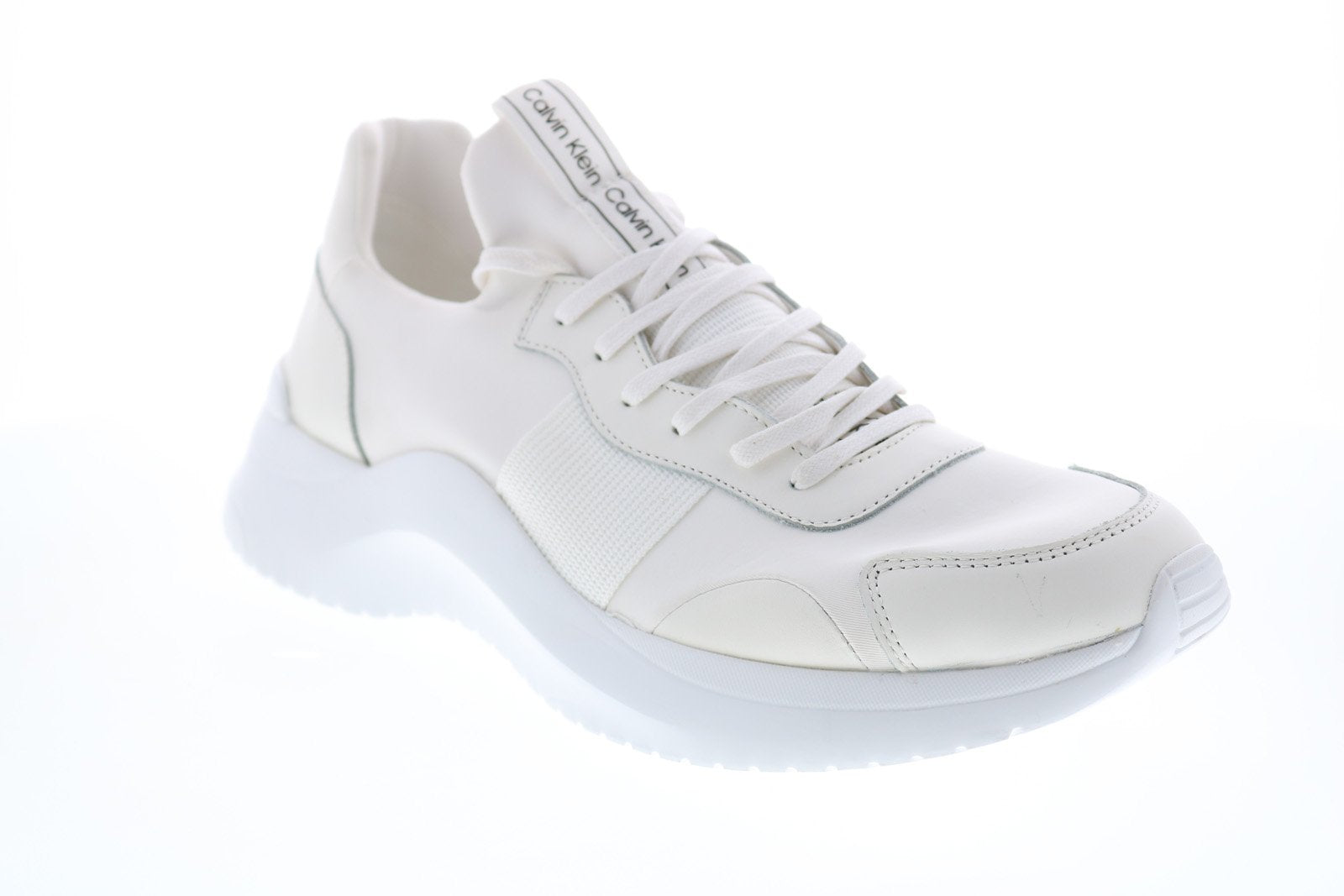 Calvin Klein Uzzle Nappa Smooth Calf 34F2052-WHT Mens White Designer S ...