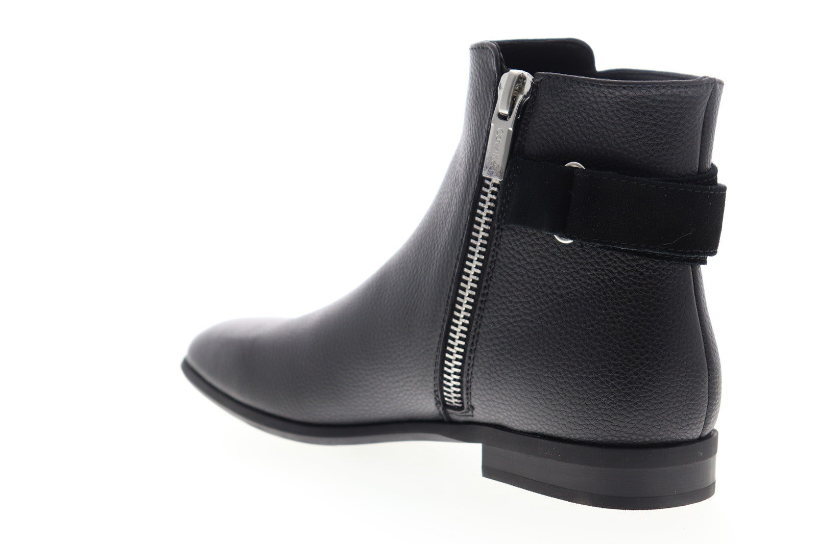 Calvin Klein Lorenzo Tumbled 34F0462-BLK Mens Black Leather Casual Dre -  Ruze Shoes
