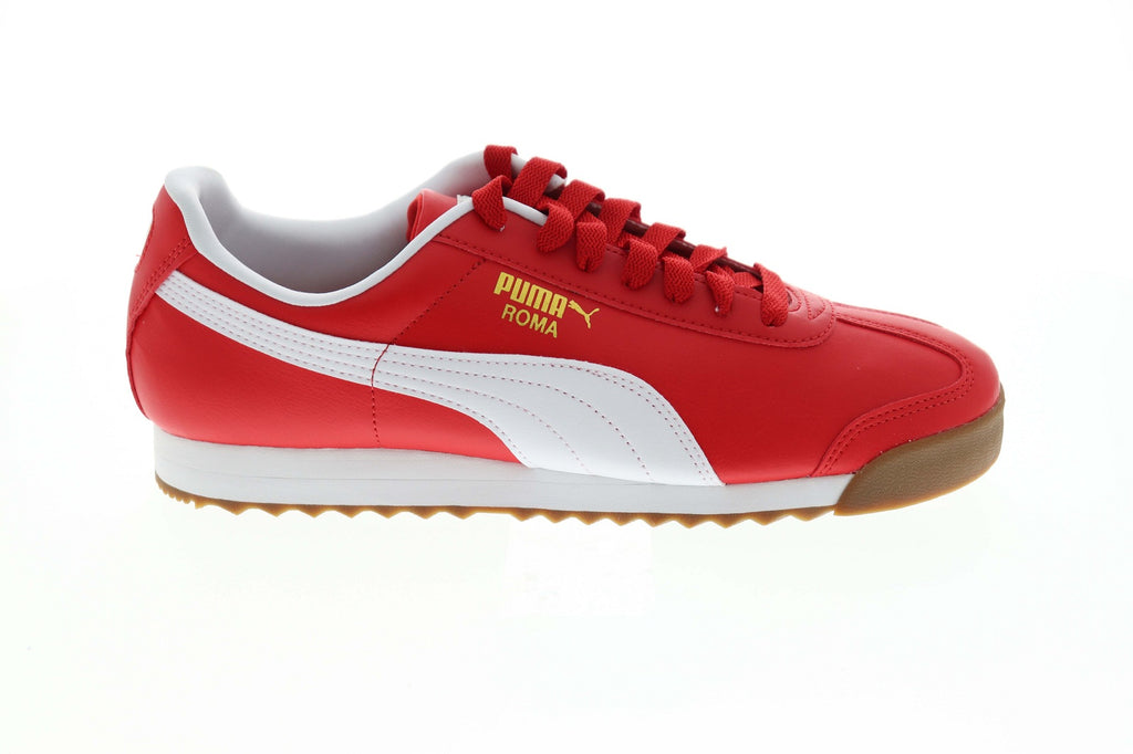 Puma Roma Basic 35357296 Mens Red Classic Low Top Lifestyle Sneakers S ...