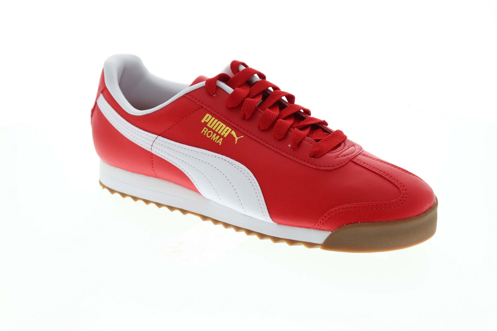 Puma Roma Basic 35357296 Mens Red Classic Low Top Lifestyle Sneakers S ...