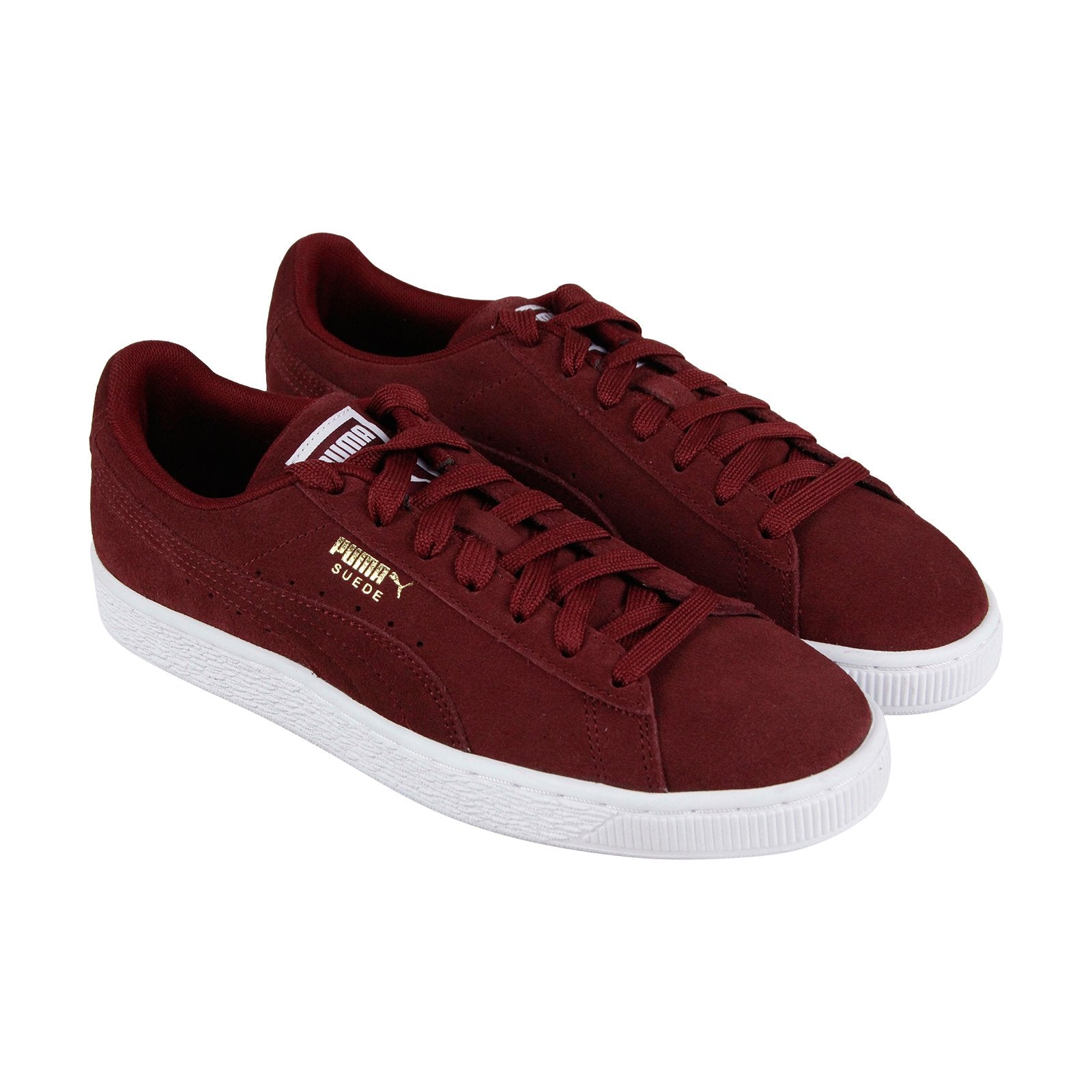 Puma Suede Classic + 35656881 Mens Burgundy Lace Up Lifestyle Sneakers ...